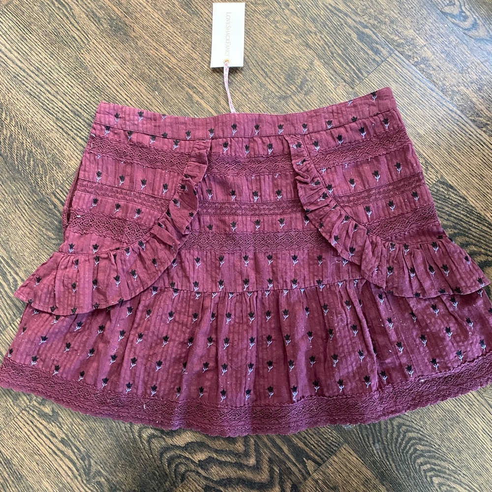 LoveShackFancy skirt NWT